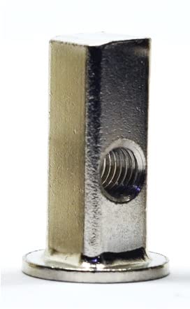 H-BOLT Dadi e rondelle per mobili per letto e mobili – molte dimensioni e design disponibili (10, dadi a blocchi M8) - Honorern