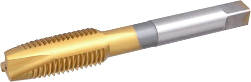 3/8 '-16 UNC Spiral Point Tap, HSS Titanium Coating Spiral Point Plug Threading Tap 3/8 x 16 UNC - Honorern