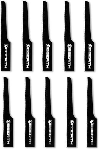 10x Lame per Seghetto Alternativo T18 (10 pezzi), lunghezza totale 95mm, ricambio lame seghetto alternativo per sega pneumatica EBERTH IW8-P38, lama con 18 denti, per acciaio alluminio plastica - Honorern