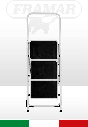FRAMAR Sgabello Major 3 Gradini in Acciaio - Portata 150 Kg - Honorern