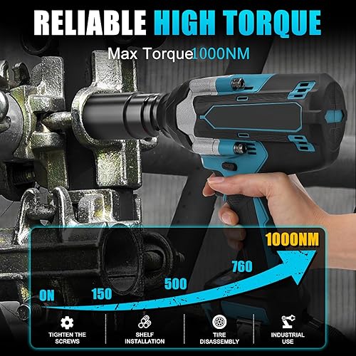 2000 N.m Avvitatore a Percussione, Elettrico 3/4 Pollici, Senza Spazzole Con Coppia Elevata - Honorern