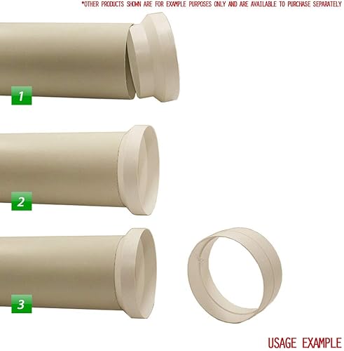 Riduttore di condotto da 150 mm a 125 mm, connettore di riduzione per tubi di aspirazione e unità di ventilazione - Honorern