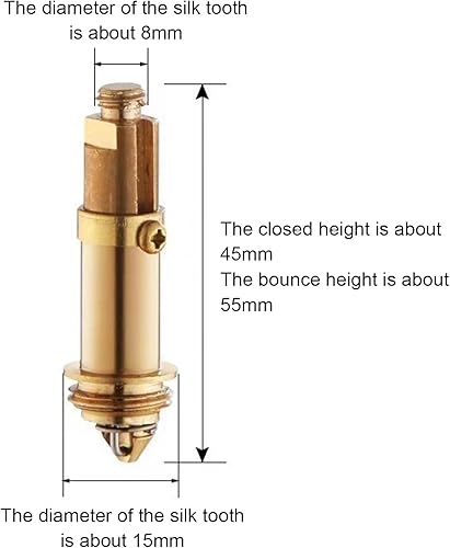Bullone Universale Valvole Pop-Up,Ricambio per Scarico Pop Up,Bullone Tappo Scarico Lavabo,Vite di Ricambio per Tappo Pop Up,Adatto per la maggior parte dei tappi di scarico lavabo e lavabo,2 pcs - Honorern