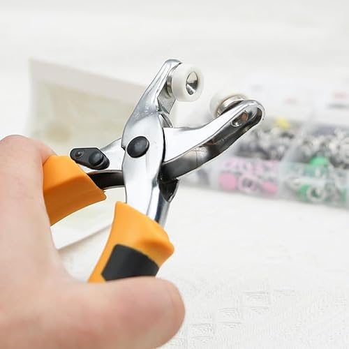 Set completo di 200 chiusure in metallo da 11 mm con pinza per accessori di abbigliamento e riparazioni chiusure - Honorern