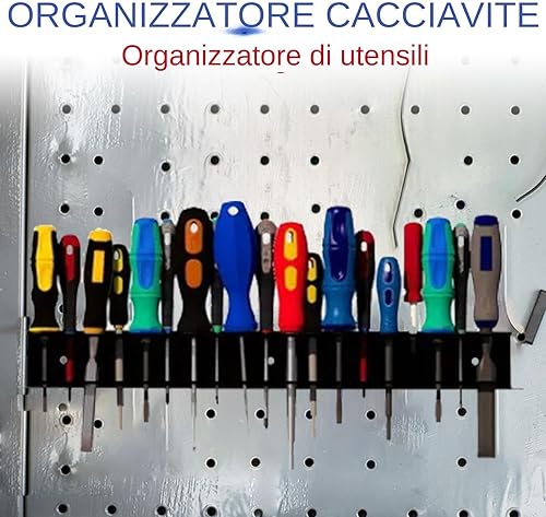 Supporto organizzatore del cacciavite - Griglia di conservazione del gruppo muro, chiave o tasto Organizzatore chiave | Pastore dello schermo - Honorern