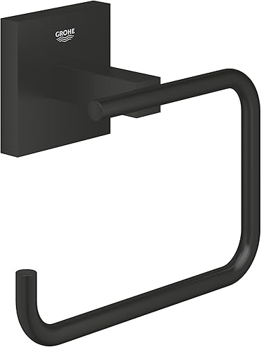 GROHE QUICKFIX Start Cube, Porta carta igienica, Installazione a vite o con colla, Cromo, 40978000 - Honorern
