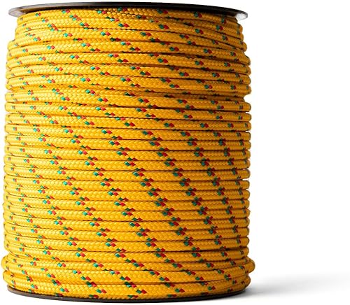 Corda in polipropilene (4 mm, 100 m) – Corda in PP intrecciata – Paracord resistente e leggera per esterni, sopravvivenza e giardino, disponibile in diversi spessori e resistenze - Honorern