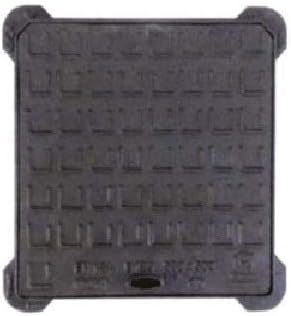 TOMBINO CHIUSINO TELAIO CON COPERCHIO GHISA 40x40 cm B125 LUCE 31X28,5 - Honorern