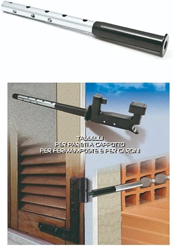 Tassello per fissaggio fermaimposte su muri isolati a cappotto termico (Diametro vite fermo imposta 6 mm) - Honorern