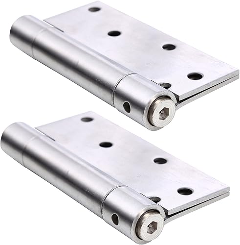 UHPPOTE Cerniera a molla singola in acciaio inox da 10,2 cm, chiusura automatica, comoda (confezione da 1 paio) - Honorern
