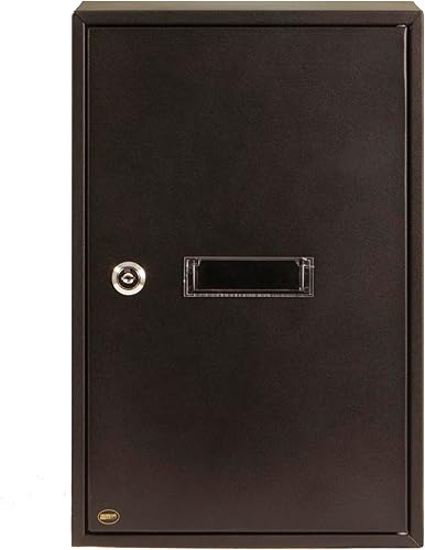 Amig - Cassetta Postale Interna per Ricevere Lettere | Casella Postale per Pareti, Muri o Recinzioni | Realizzata in Acciaio | Colore Nero | Dimensioni 40x25x10 cm | Formato Carta DIN A4 - Honorern