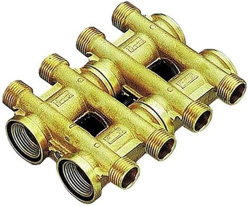 TIEMME RACCORDERIA Collettore Complanare per Riscaldamento 3/4' 2x2 Vie Art.1905 - Honorern