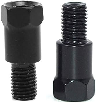 1 Paio di adattatori for specchietto retrovisore for Moto Argento Nero M10 10MM in Senso orario antiorario Vite di Cambio Filettatura Destra Sinistra (Color : M10-M10 (RL-RL)) - Honorern