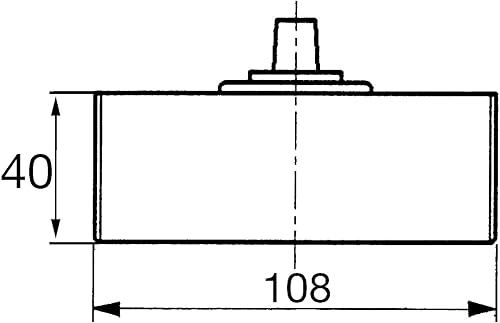 Dormakaba 81210002 - Chiudiporta a terra DORMA BTS 84, EN 3 con blocco 90°, piccolo - Honorern