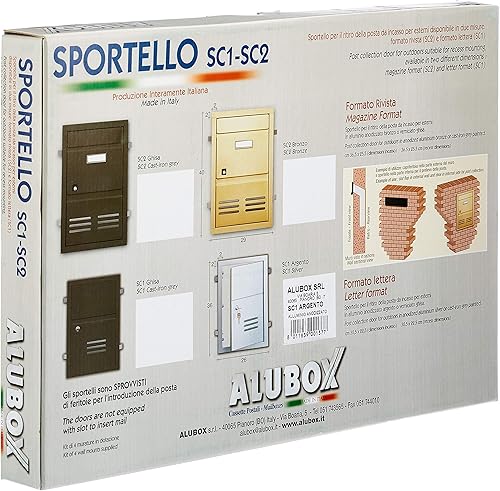 SPORTELLO DA INCASSO IN ALLUMINIO COLOR ARGENTO - Honorern