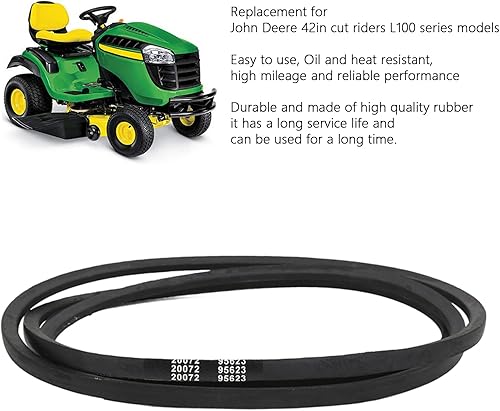 Cinghia per tosaerba GX20072 di ricambio, Cinghie di trasmissione per modelli della serie L100 di John Deere 42in Cut Riders - Honorern