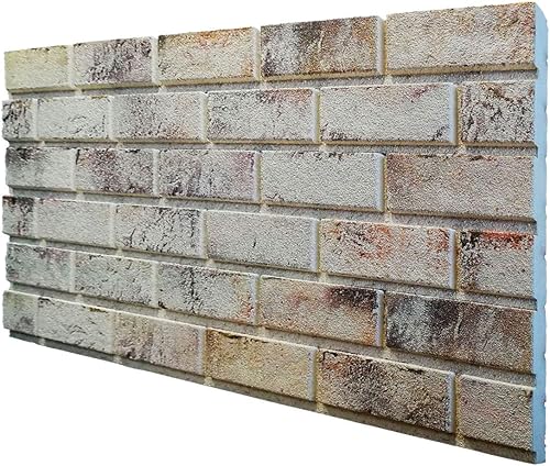 MURALES Pannello Finto Mattone In EPS Resinato Misura 100x50 Cm Spessore 2 Cm - Honorern