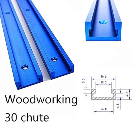 Laecabv 500mm 30 Tipo T-Slot Track T-Track Lega di alluminio binario a T la Lavorazione del Legno per Table - Honorern
