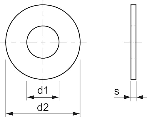 Dischi per legno DIN440R, M12, zincati, 50 pezzi - Honorern