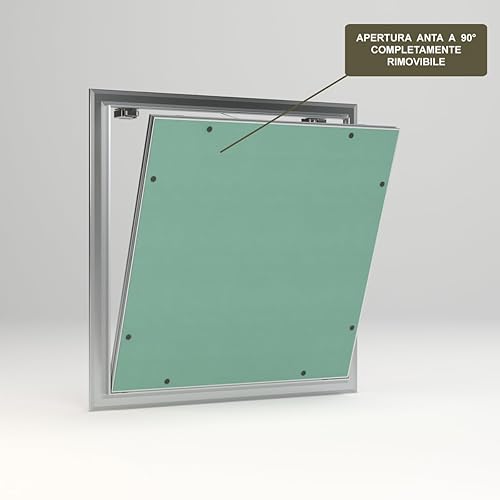 60x40 - Botola di ispezione per cartongesso con misure Standard e fuori Standard - anta estraibile per parete e soffitto (60 x h. 40) - Honorern