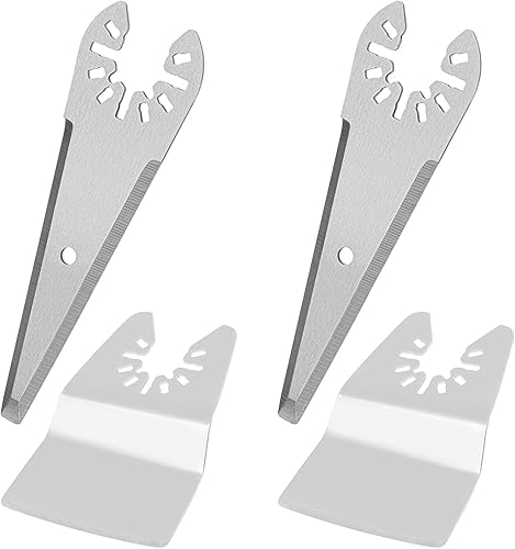 OTOTEC 4 Lame Per Raschietto Multiutensile Oscillanti E Spatola Curva Compatibile Con Bosch Compatibile Con Chicago Raschietto Per Bordi Su Tre Lati In Acciaio Inossidabile - Honorern