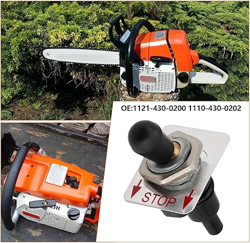 2pcs Interruttore Arresto Motore Per Sega Taglio 1121-430-0200 Parte Di Ricambio 1110-430-0202 Interruttore A Bilanciere Motore Compatibile Con Stihl 030 031 032 041 041av 045 051 - Honorern
