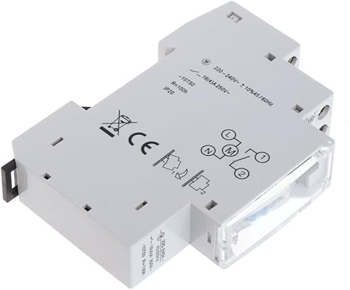 Interruttore meccanico con timer, 16A 110-240V, relè programmabile su guida DIN per esigenze di elettricità civile/industriale - Honorern