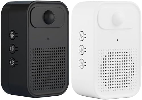 Campanello intelligente a induzione con registratore vocale, sensore per porta di benvenuto ricaricabile da 400/1500 mAh, 3 livelli di volume, 30 campanelli per casa e negozio (bianco, 400 MAH) - Honorern