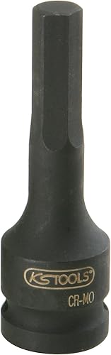 KS Tools 911.0928 Bussola per Avvitatori ad Impulsi per Viti a Esagono Incassato, Lunga, 10 mm, 1/2' - Honorern