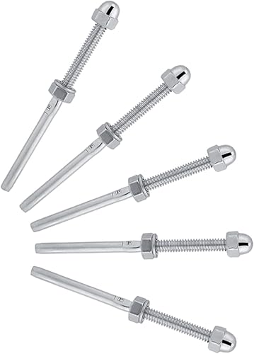 Confezione da 10 tenditori filettati per di ringhiera per cavi da 1/8' - Honorern