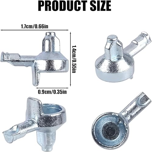 16 Pezzi di Pioli di Supporto per Mensole, Pioli per Mensole in Lega di Zinco per Mensole Pioli per Mensole Perni di Supporto per Mensol Compatibili con IKEA Parte 131372 Billy Bookshelf (Argento) - Honorern