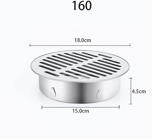 Coperture di scarico rimovibile per pavimento filtro di scarico in acciaio copertura per scarico doccia a pavimento copertura per scarico scarico scarico anti-blocco per uso esterno balcone - Honorern