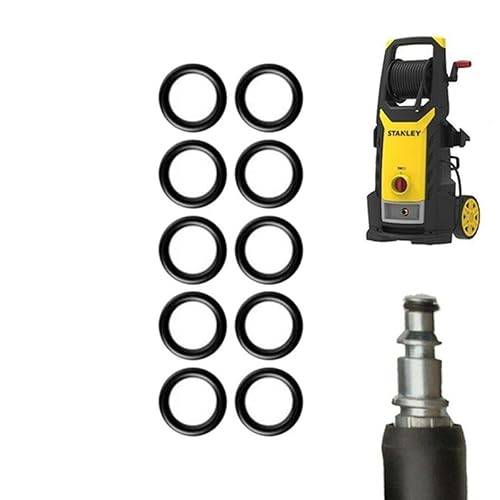 10 pezzi guarnizioni O-ring per tubo flessibile idropulitrice per sgancio rapido guarnizione O-ring pezzi di ricambio distanziatore in gomma per pistola rondella New-10Pcs L - Honorern