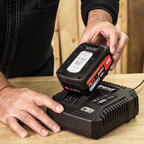 Trend Caricatore rapido T18S (230 v), caricatore rapido da 6 Ah ad alte prestazioni per tutte le batterie Li Ion 18 V Tool Connection, T18S/CH6A/E - Honorern