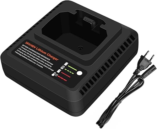 Topbatt LCS36 / LCS40 Caricabatterie compatibile con la batteria di ricambio 36V-40V 2,5Ah per Black and Decker 36V Batteria per Black and Decker 40V Batteria LBXR36 LBXR2036 BL20362-XJ BL2536-XJ - Honorern