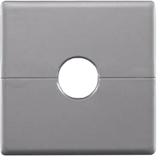 Eleganti piastre di copertura da parete quadrate, adatte per vari tubi, 5 piastre decorative per rosette (32 mm) - Honorern