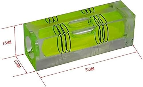 Alta Precisione Mini Livello Bolla Piccola Bolla Orizzontale Tre Linea Orizzontale Livello Perla Magnetometro 2PCS (con Magnete) - Honorern