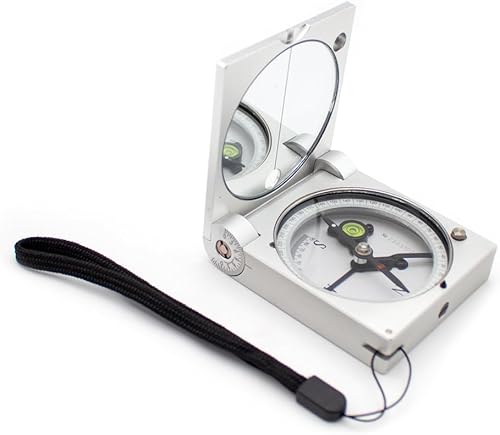 DQL-2A Bussola Geologica Harbin, Teodolite in Lega di Alluminio Topografia Professionale con Fodero in Pelle Portatile - Honorern