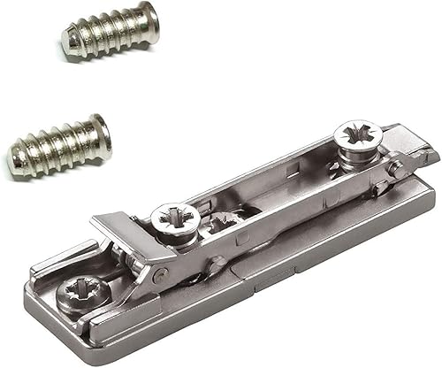 Base Domi a Innesto Rapido. Basetta SALICE Regolabile Mediante 2 Eccentrici. (LONGITUDINALE H00 VITE EURO) - Honorern