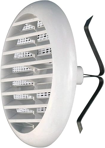 GRIGLIA DI AERAZIONE CON MOLLA TONDA IN ABS (Ø incasso 165÷205 mm. Misura Ø 235 mm.) - Honorern