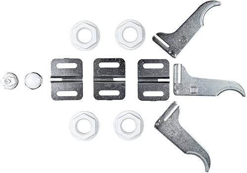 550104AM Kit montaggio radiatori pressofusi, bianco - Honorern