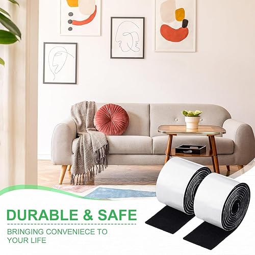 3 rotoli Feltro autoadesivo, protegge i vostri mobili e pavimenti in legno, taglio libero di qualsiasi dimensione antiderapant feltro adesivo, 100 x 2 cm, Bianco - Honorern