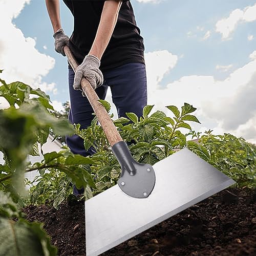 Pala piatta per erbacce, pala da giardino - Raschietto per erbacce con pala piatta - Strumento multifunzionale per la pulizia del giardino, pala piatta, raschietto per erbacce, per la pulizia - Honorern