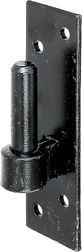 Alberts 306809 Cardine su piastra, forma bavarese con gancio DI o DII, zincato blu, entrata Ø14 mm, Piastra 130 x 40 mm - Honorern