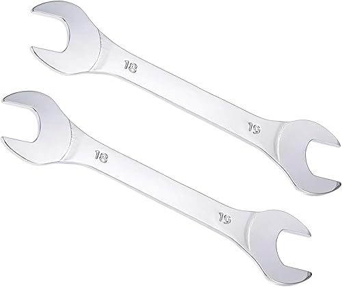 Chiave a Bocca Sottile Aperta, Metrica 18mm x 19mm, Chiave Sottile a Doppia Estremità - (Applicazioni: per Dadi Sottili, Spazi Stretti), 2 Pezzi - Honorern