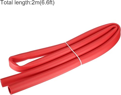 Tubo in Schiuma per Supporto Impugnatura, Isolamento Tubo, 1 Pollice (25mm) ID 35mm OD 2m Lunghezza Rosso - Honorern