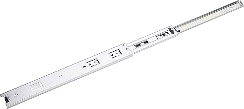 0 1 paio di guide scorrevoli a sfere per un cassetto L: 350/400/450/500/550 mm/estrazione totale/carico massimo-30 kg | L: 400 mm, Nichel - Honorern