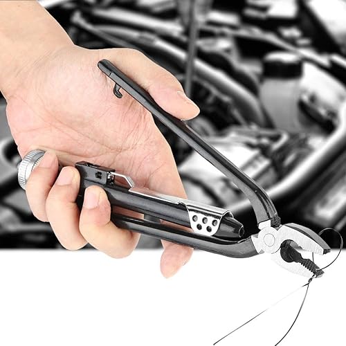 Pinza da 6 pollici per filo di sicurezza, per filo di sicurezza, filo di sicurezza, Twister Locking, in acciaio al carbonio con filo - Honorern