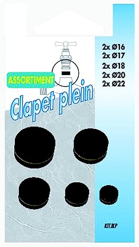 1866204 KIT JKP GM - Set di 10 guarnizioni assortite per rubinetto a valvola piena, misure da 16 a 22 - Honorern