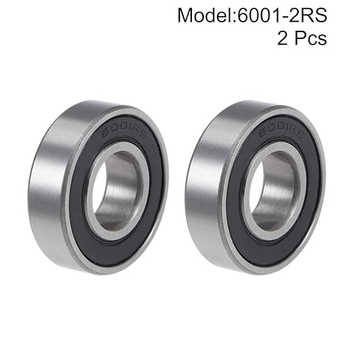 sourcing map 605-2RS - Cuscinetti a sfere profondi, 5 mm x 14 mm x 5 mm, in acciaio cromato con doppia sigillatura, P6 (ABEC3), 2 pezzi - Honorern